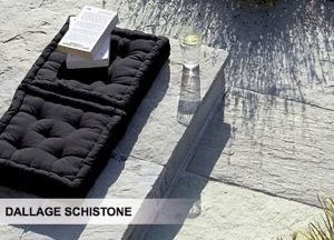 réalisez votre terrasse ambiance pierres naturelles avec un dallage Schistone