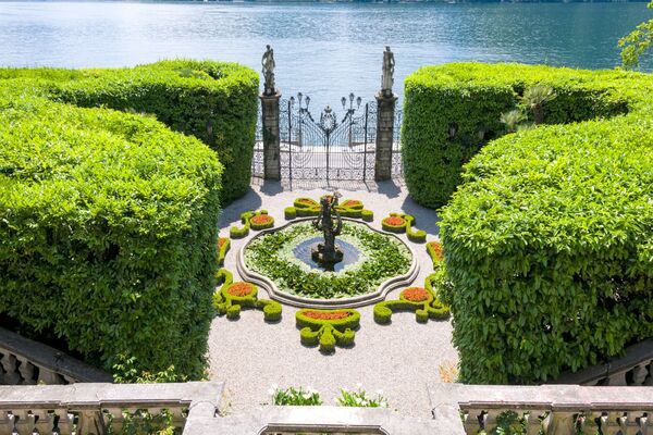 Exemple typique de jardin à l'italienne